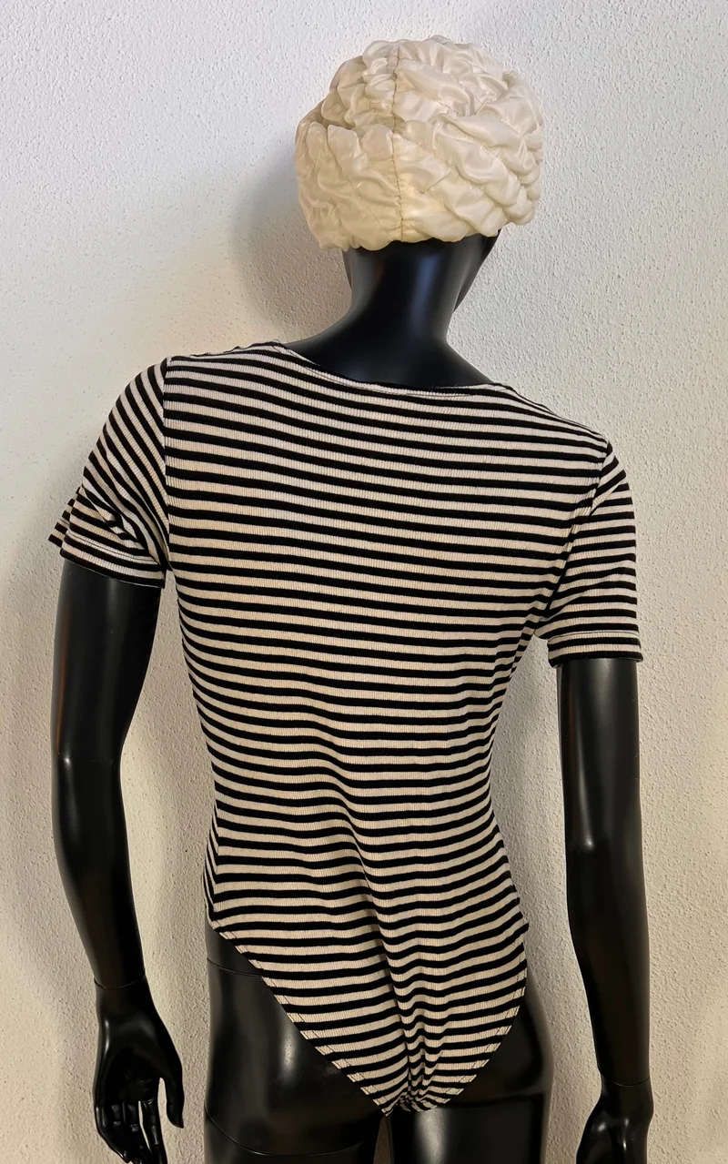 Vintage Alba Moda Striped Bodysuit