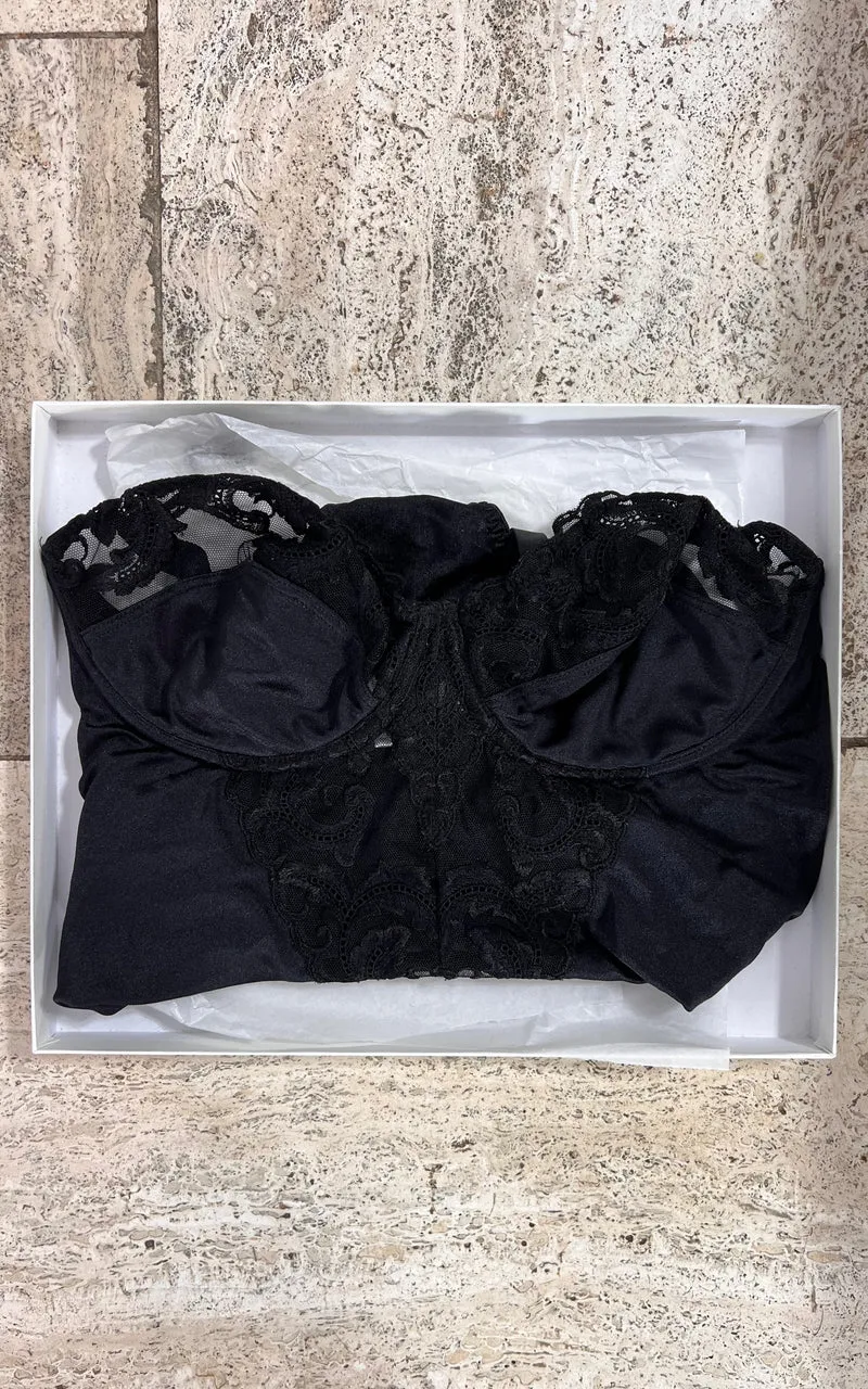 Vintage Escada Black Lace Bodysuit