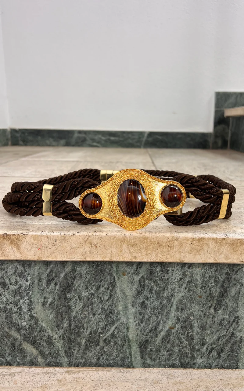Vintage 70s Statement Rope Belt