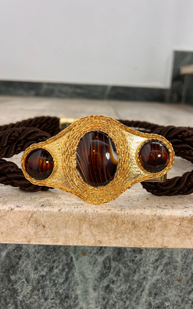 Vintage 70s Statement Rope Belt