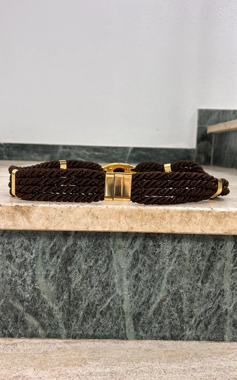Vintage 70s Statement Rope Belt
