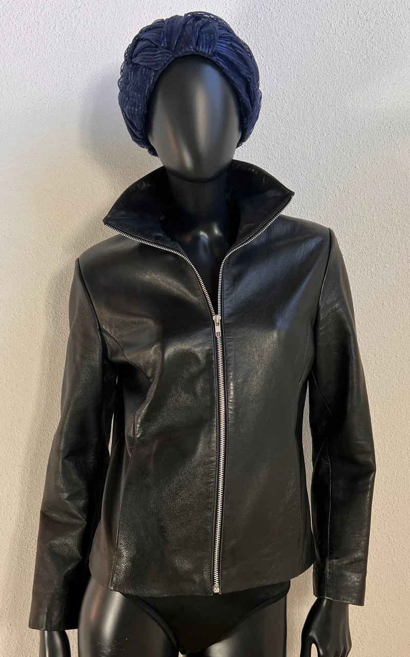 Vintage Y2K Minimalist Leather Jacket