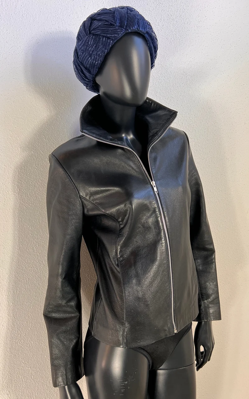 Vintage Y2K Minimalist Leather Jacket