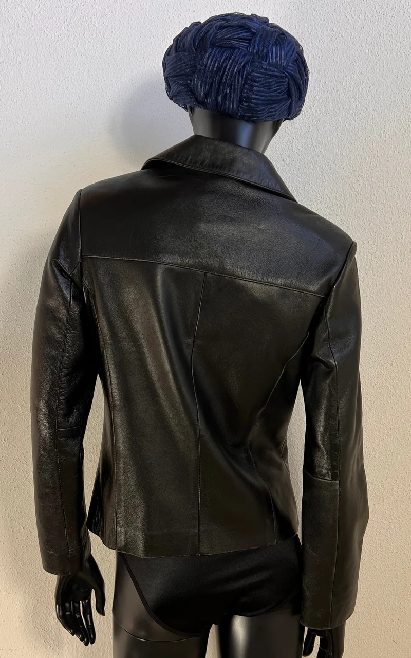 Vintage Y2K Minimalist Leather Jacket