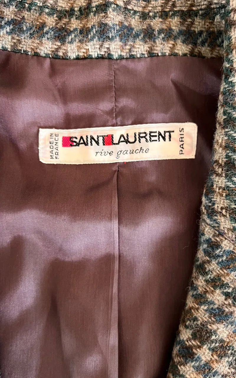 Vintage Yves Saint Laurent Rive Gauche Wool Blazer