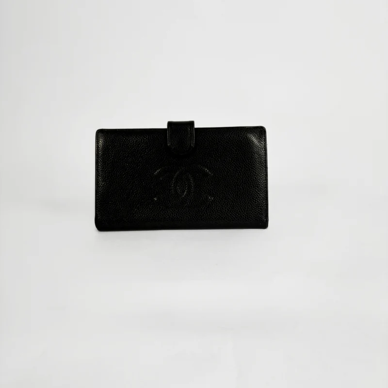 Chanel Geldbörse groß Caviar