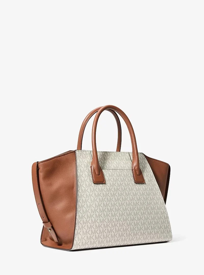 Michael Kors Satchel Damen Avril Large Signature Logo Vanilla 35F4G4VS3B-VANILLA