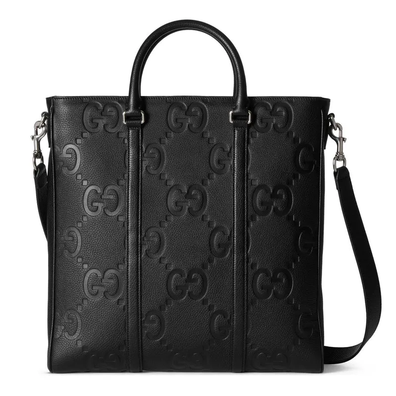Gucci Tote Bag Herren Medium Jumbo GG Tote Bag Schwarz 792265AABY01000