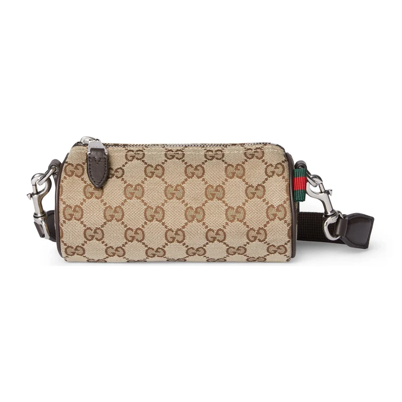 Gucci Umhängetasche Herren GG Canvas Mini Cylinder Bag Beige 834269-FAE0N-9750