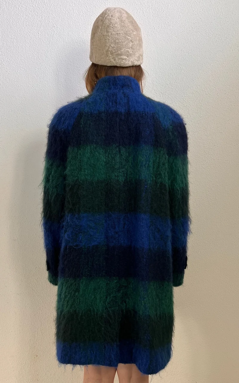 Vintage Mohair Plaid Coat