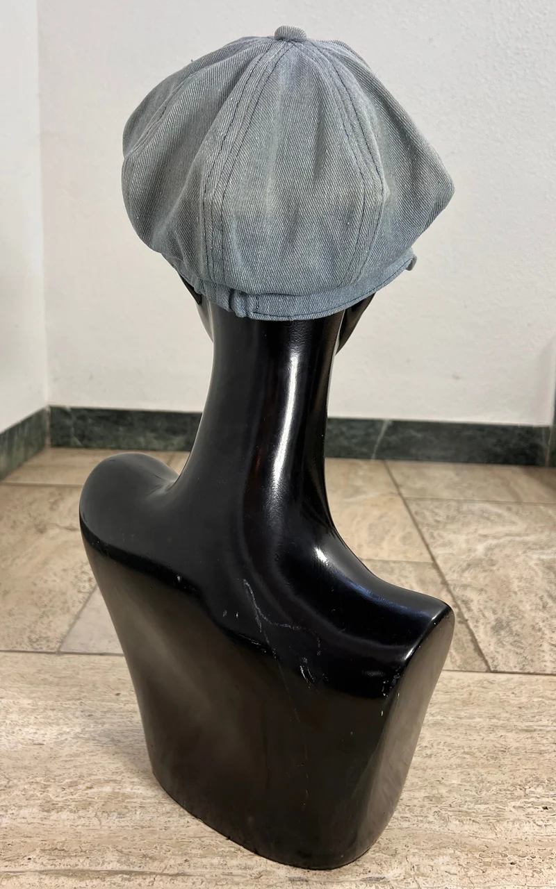 Vintage Light Denim Baker Boy Hat