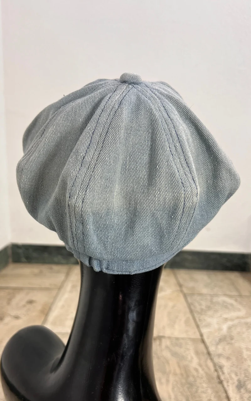 Vintage Light Denim Baker Boy Hat