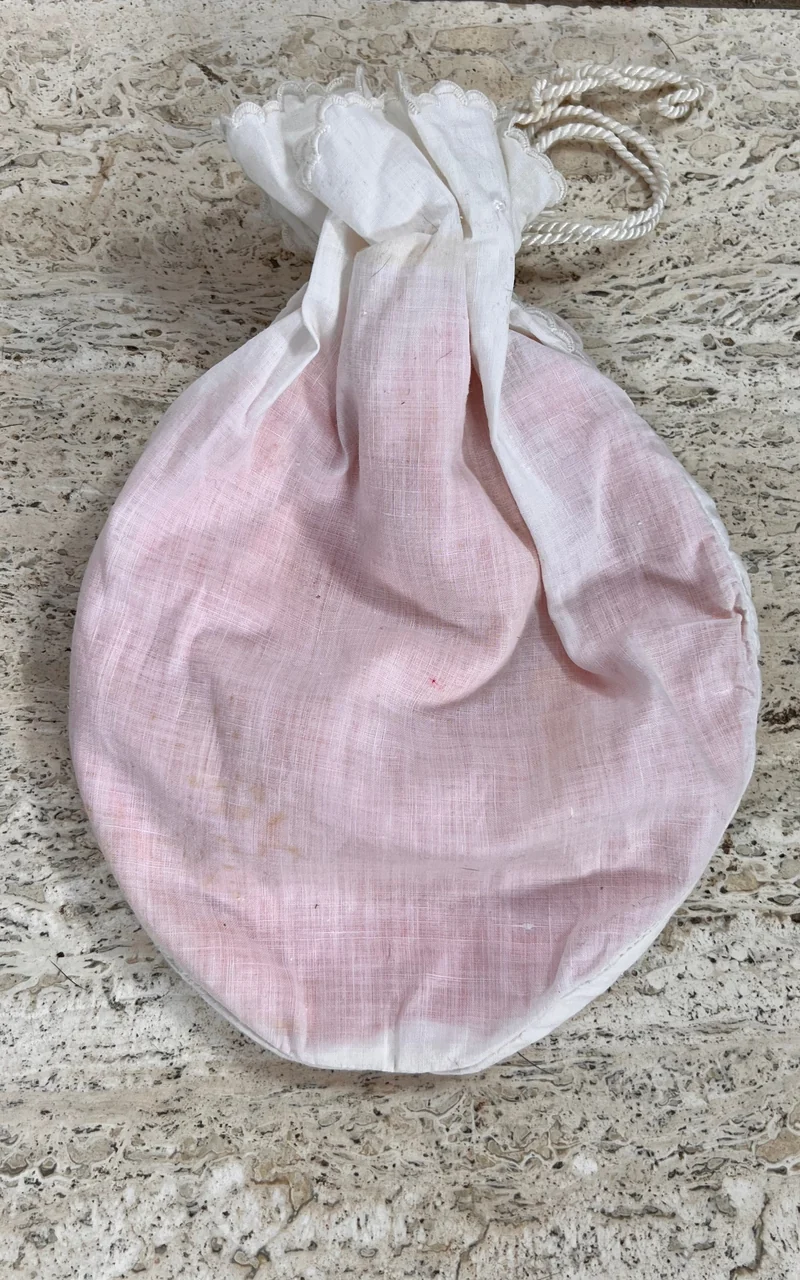 Antique Edwardian Lace Pouch Bag