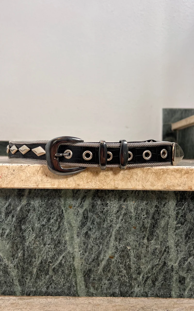 Vintage Studded Metal Belt
