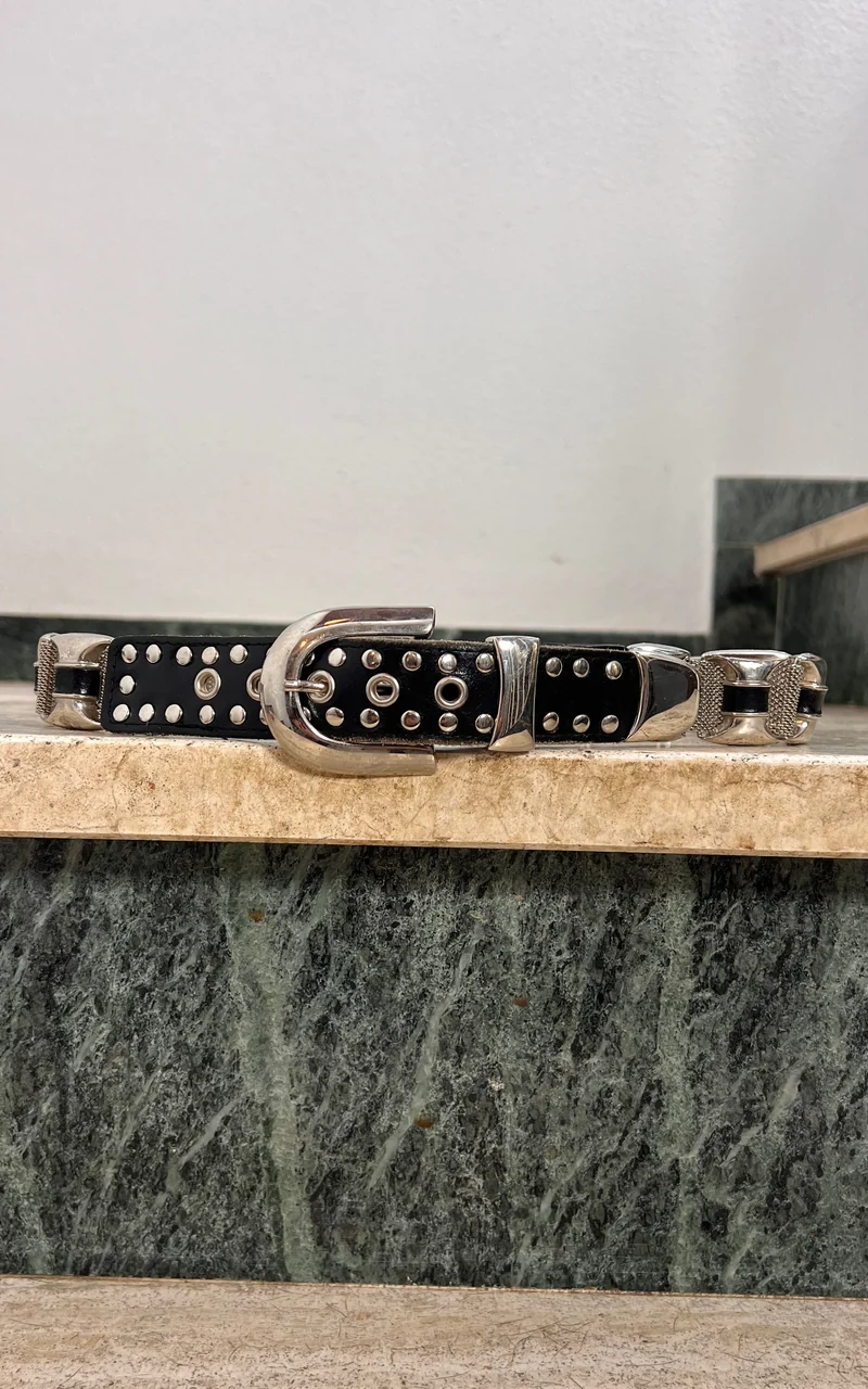 Vintage Studded Metal Belt