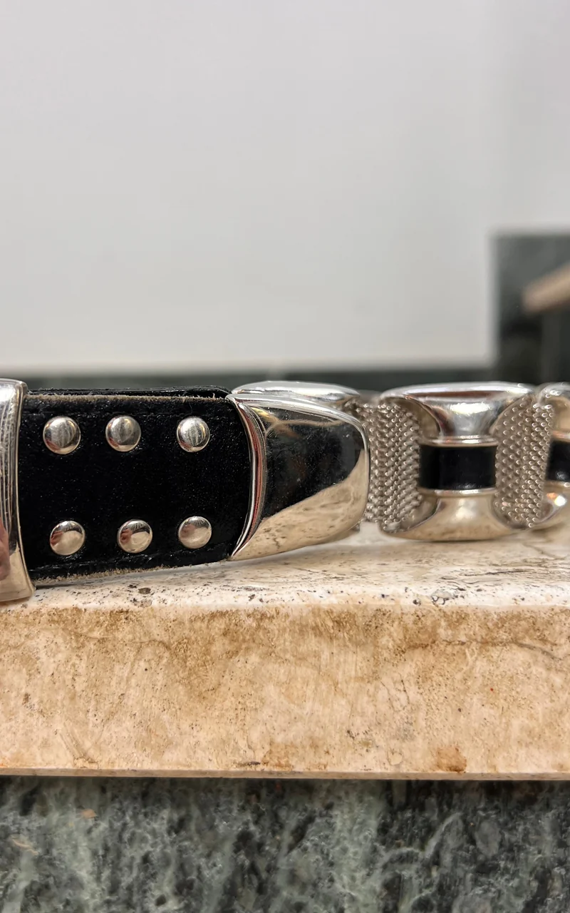 Vintage Studded Metal Belt