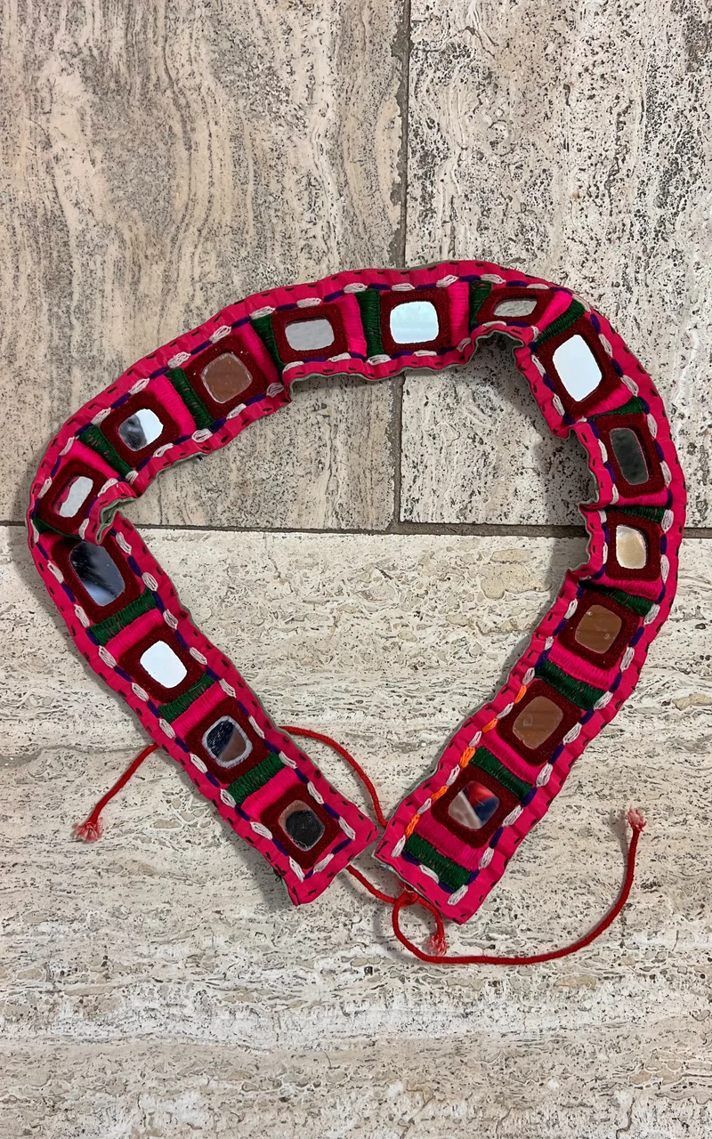 Vintage Embroidered Handcrafted Mirror Belt