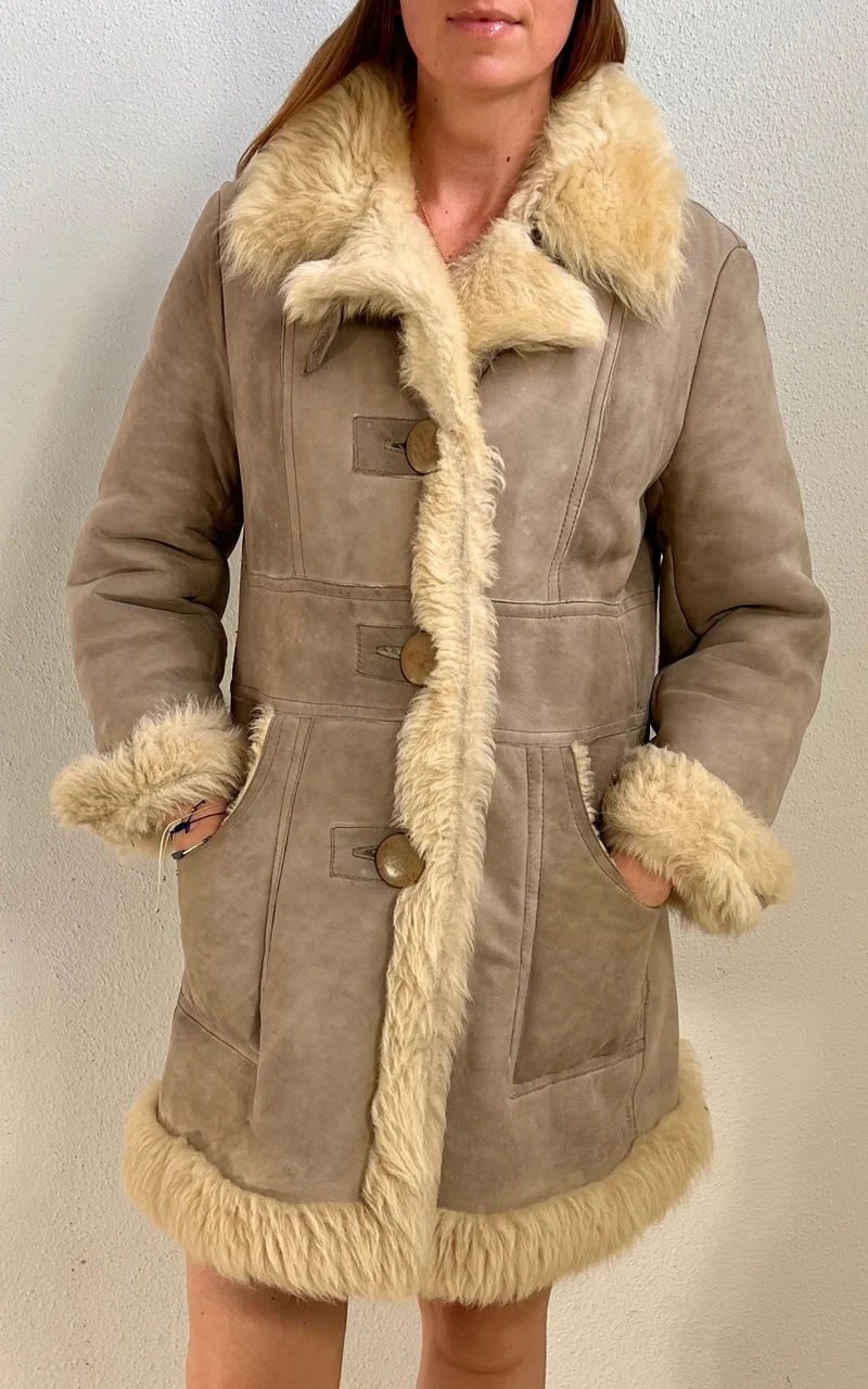 Vintage 1970s Shearling Coat