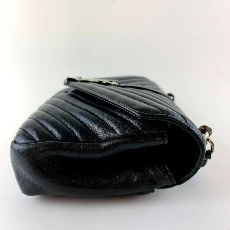 Yves Saint Laurent Black Medium College Bag