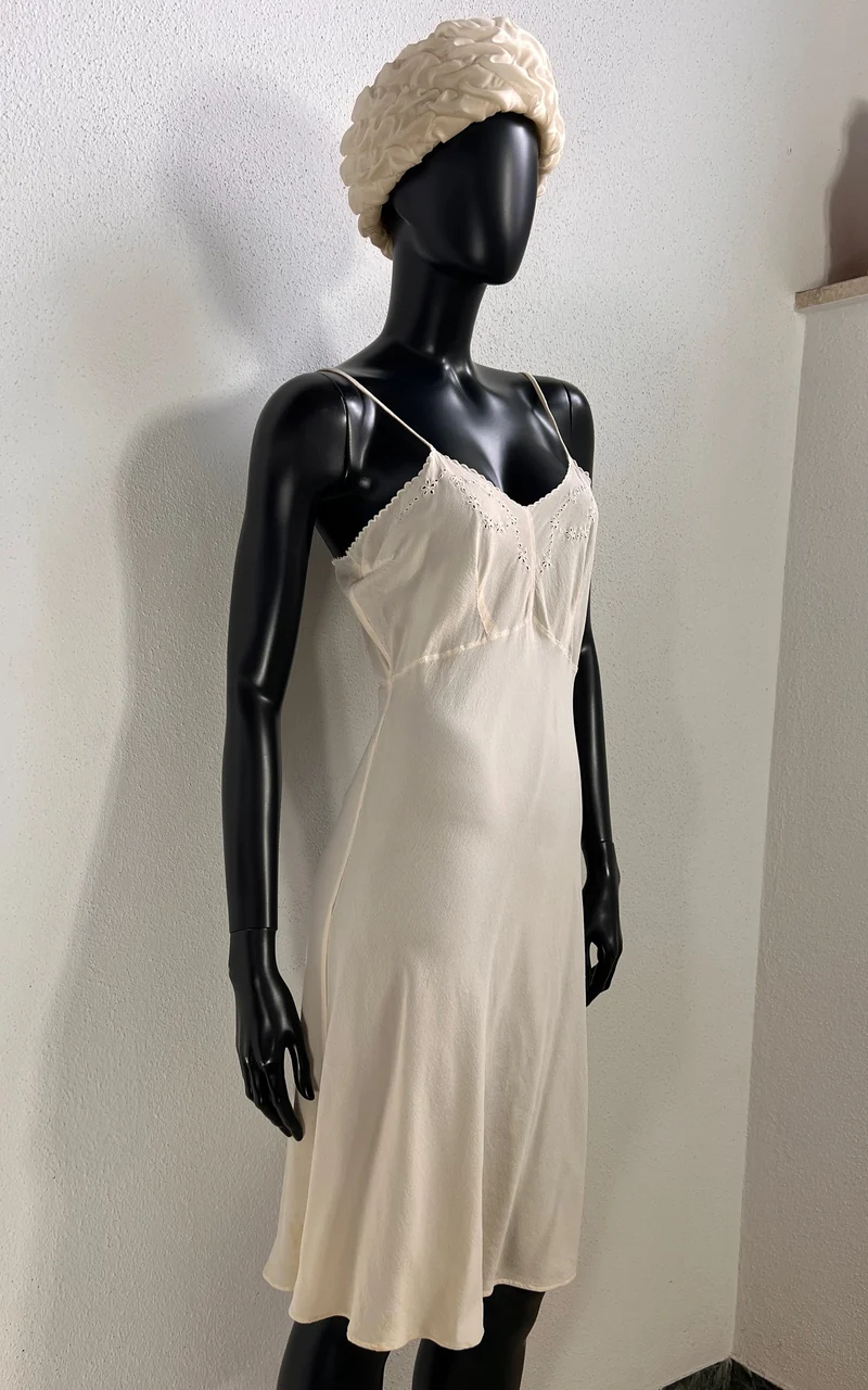 Antique Silk Slip Dress