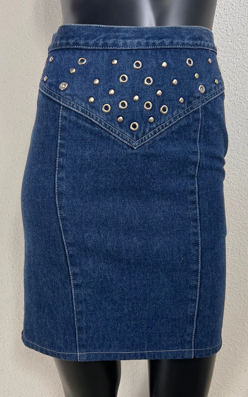 Vintage 80s Denim Skirt