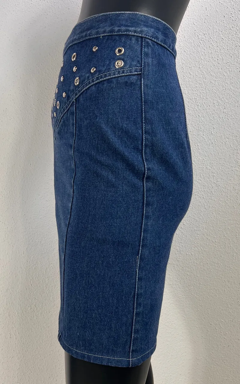 Vintage 80s Denim Skirt