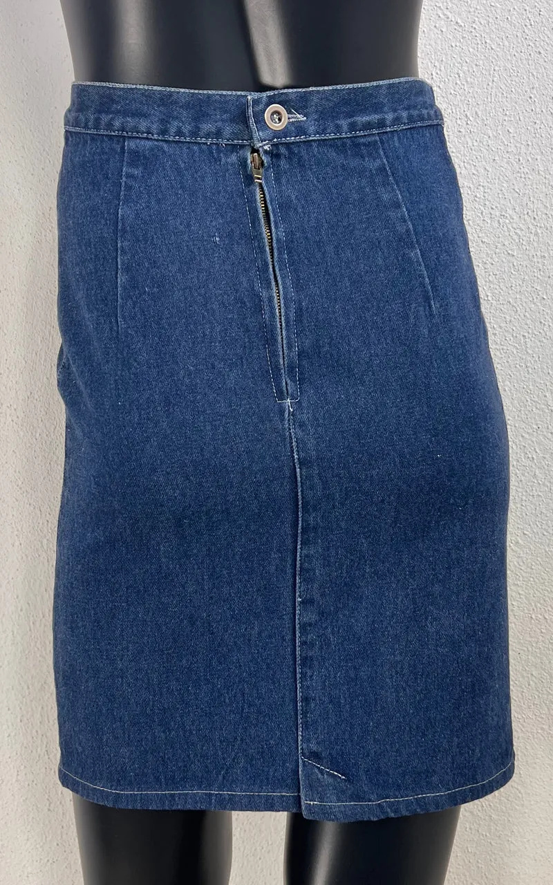 Vintage 80s Denim Skirt