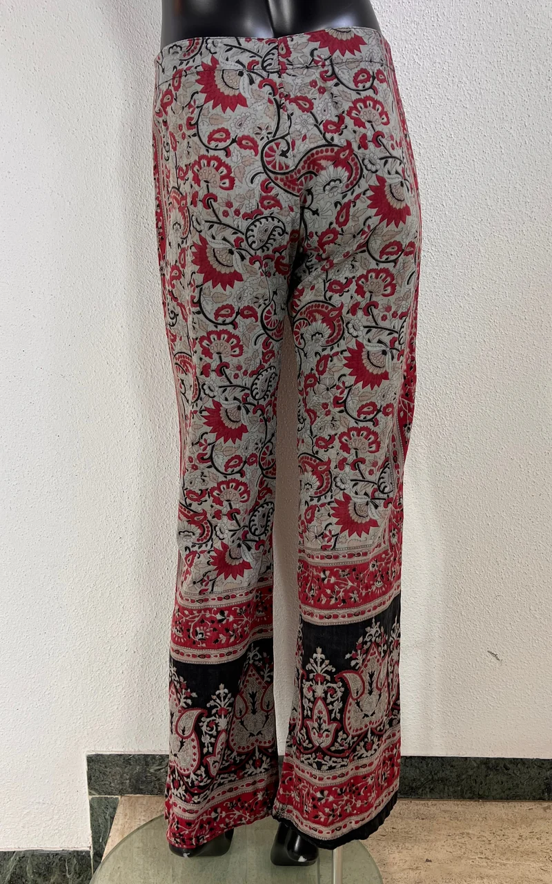 Vintage 90s Constad London Block Print Low Waist Flare