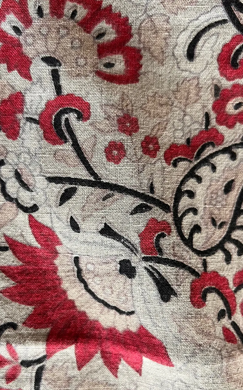 Vintage 90s Constad London Block Print Low Waist Flare
