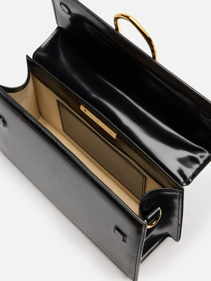 Jacquemus Tasche Unisex Le Grand Bambino Schwarz Gold BAW00406BC18A01990