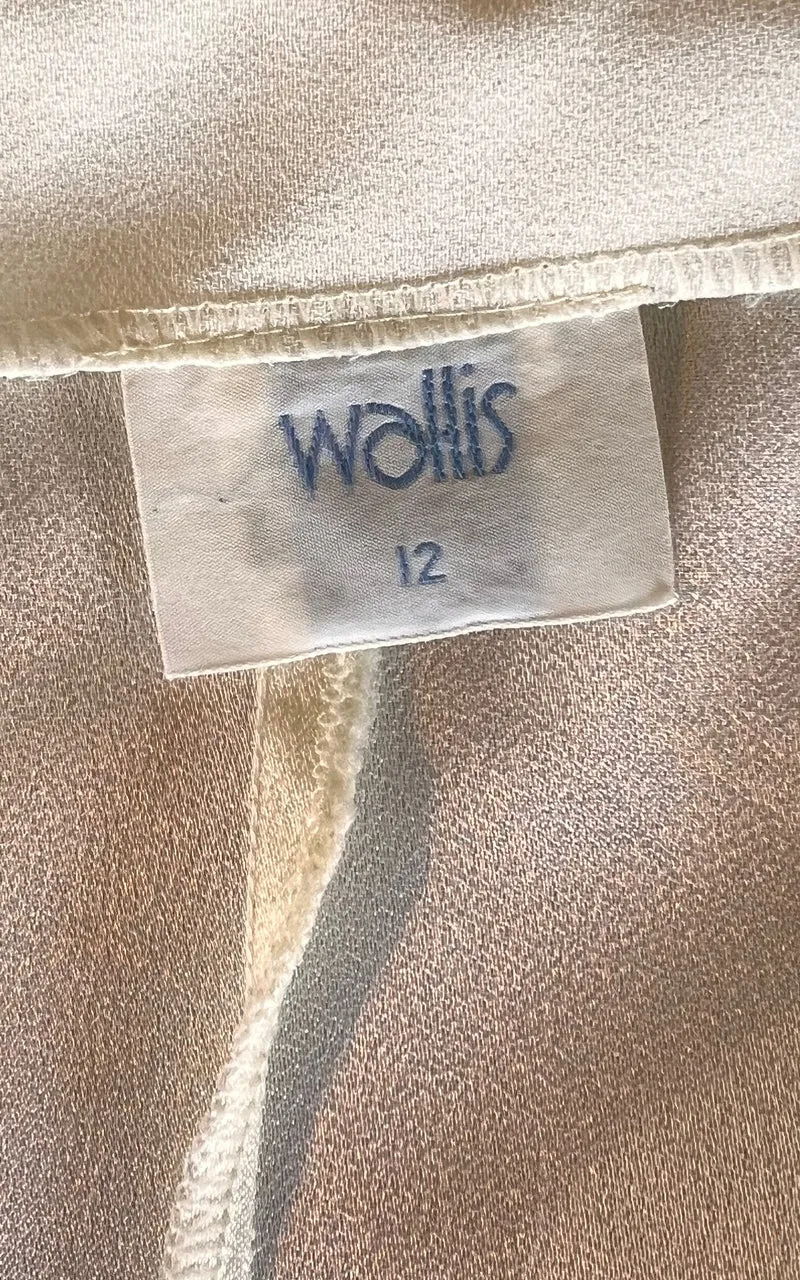 Vintage Wallis Strapless Bustier Top - Ivory