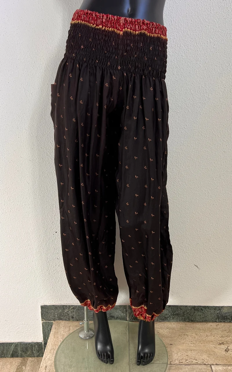 Recycled Sari-Silk Balloon Pants