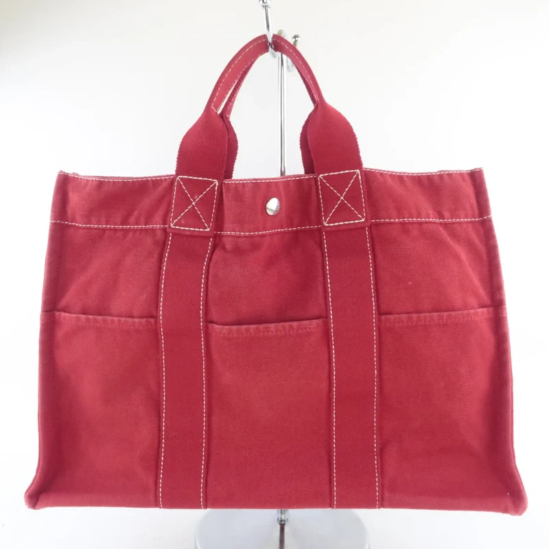 Hermes Red Cannes PM Beach Tote