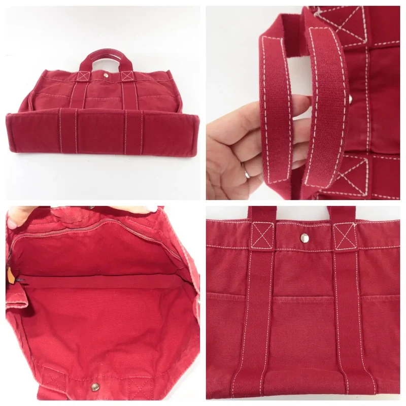 Hermes Red Cannes PM Beach Tote