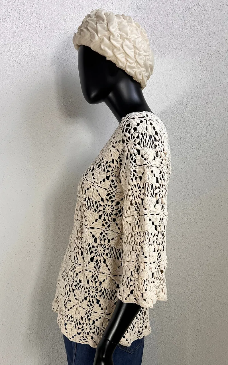 Vintage Handmade Crochet Shirt