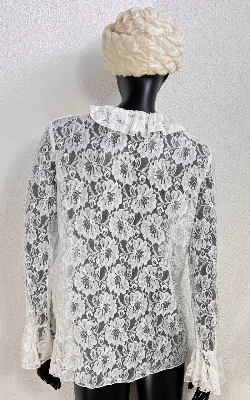 Vintage Alba Moda Lace Blouse