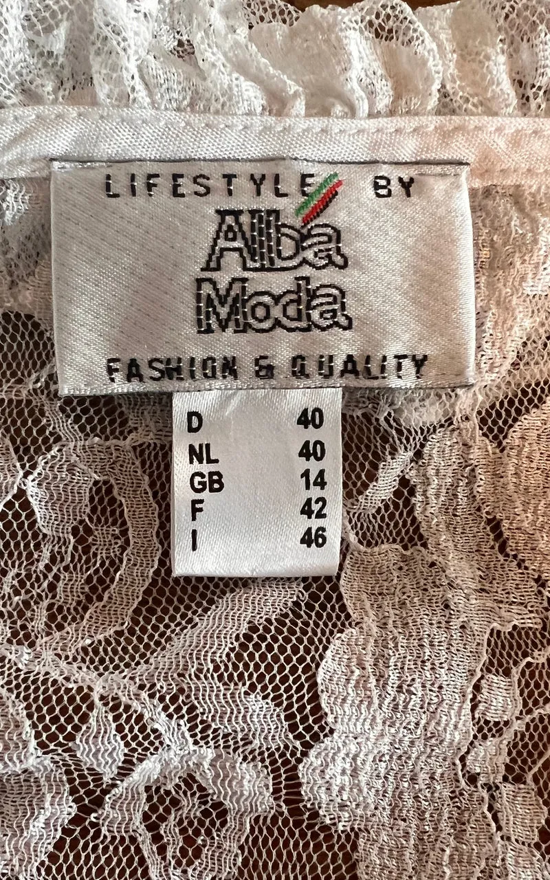 Vintage Alba Moda Lace Blouse