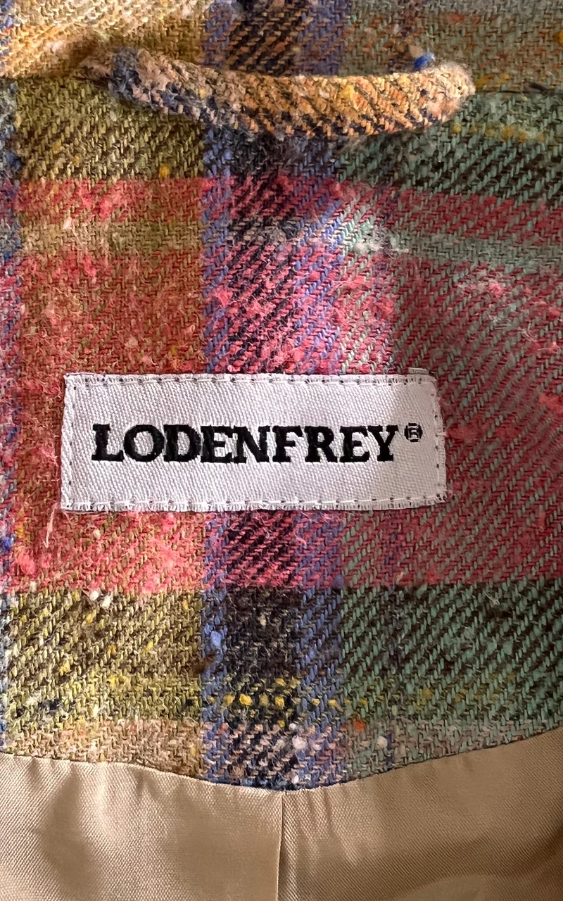 Vintage Lodenfrey Tartan Silk Blazer