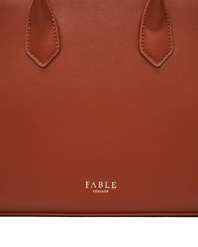 Grace Structured Tote in Tan