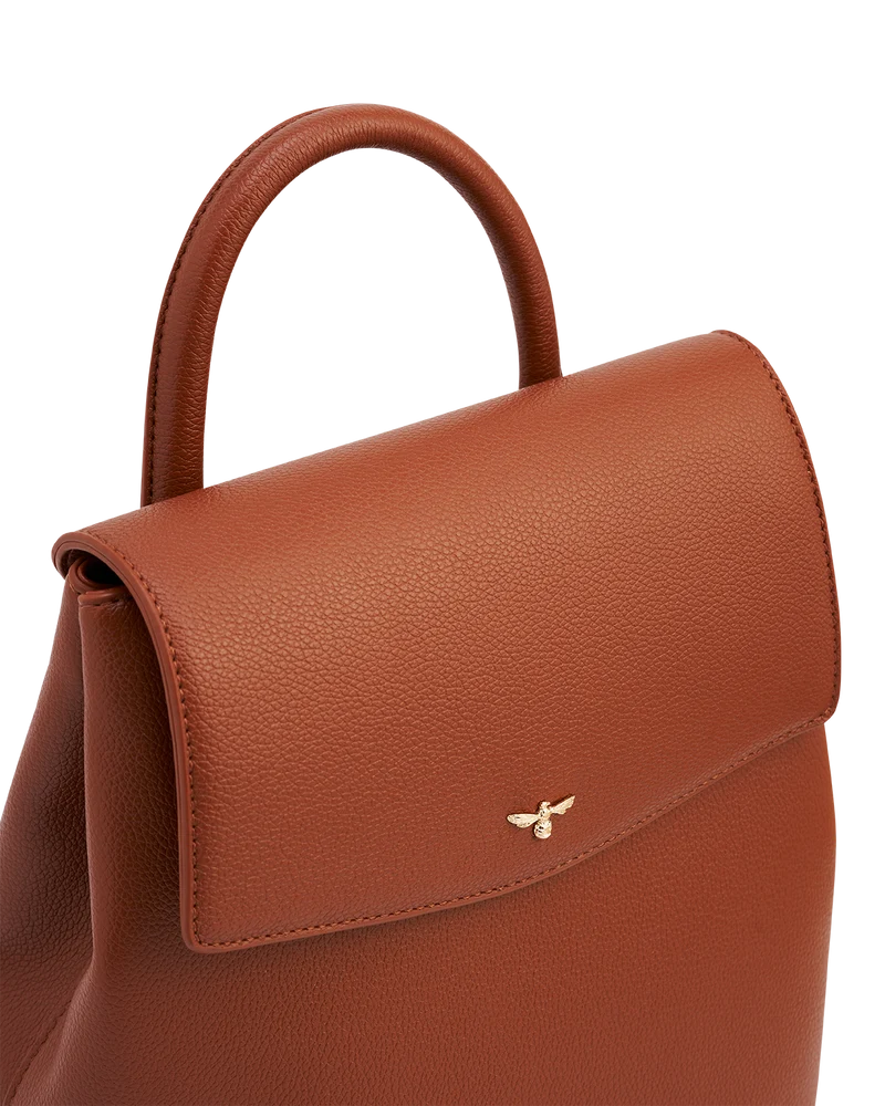 Laura Small Backpack in Tan
