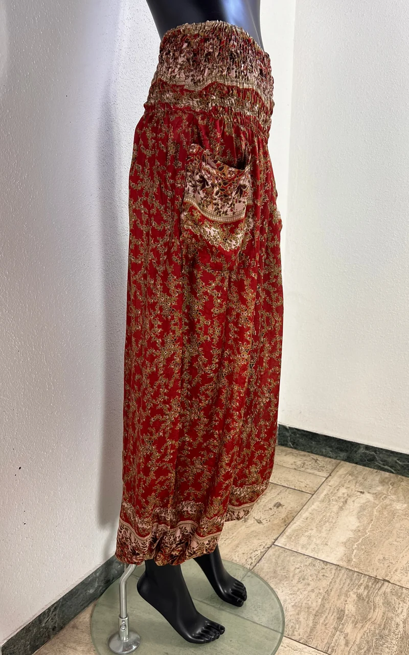 Recycled Sari-Silk Balloon Pants