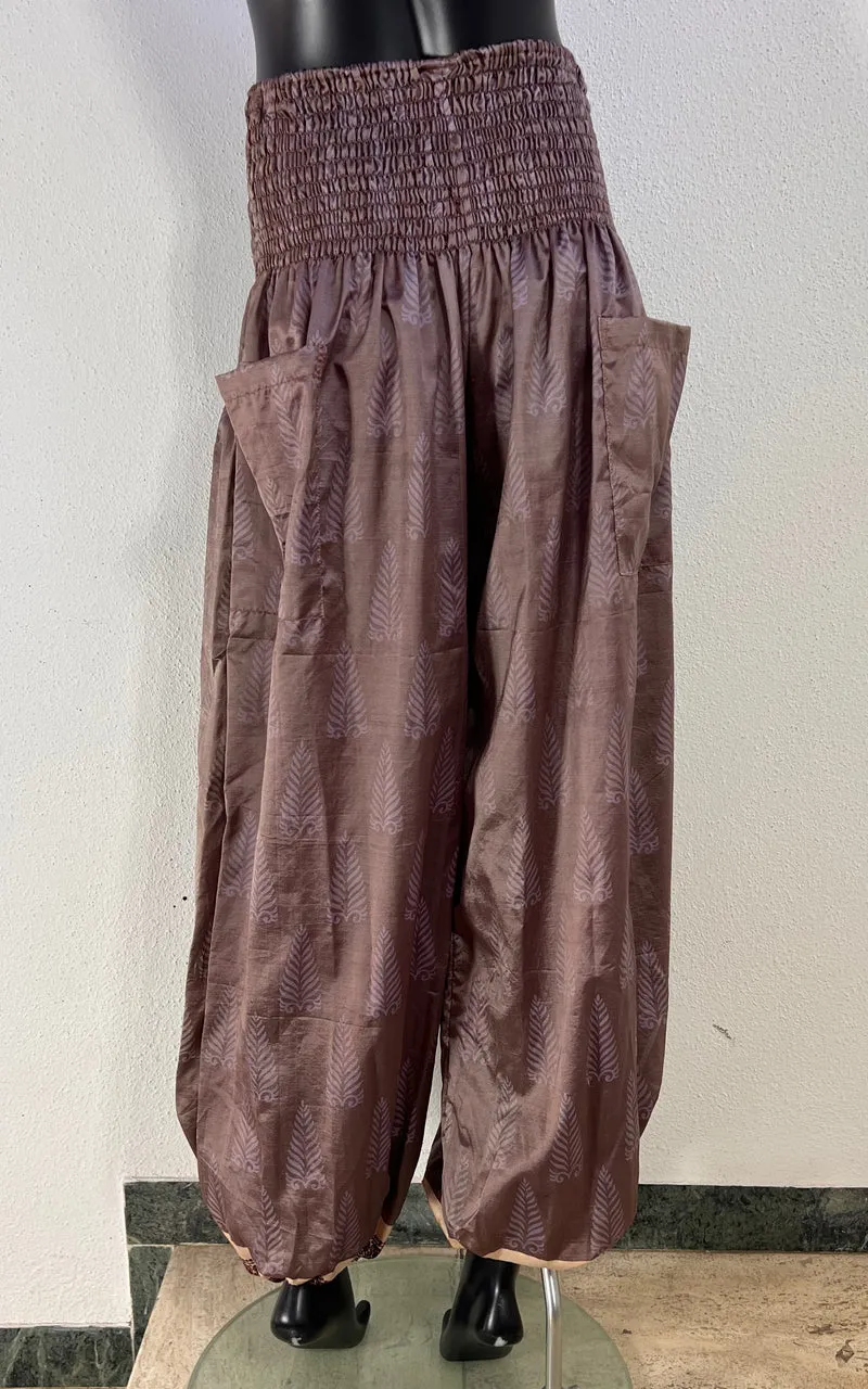 Recycled Sari-Silk Balloon Pants