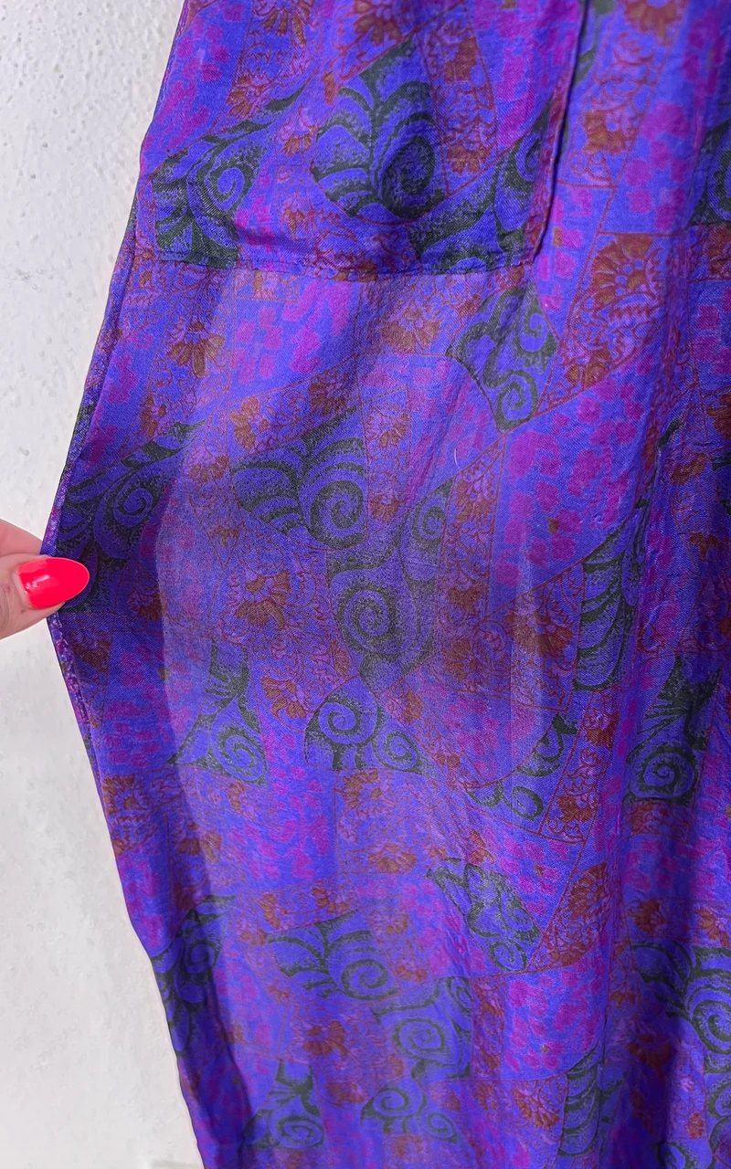 Recycled Sari-Silk Balloon Pants