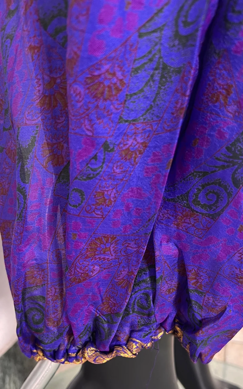 Recycled Sari-Silk Balloon Pants