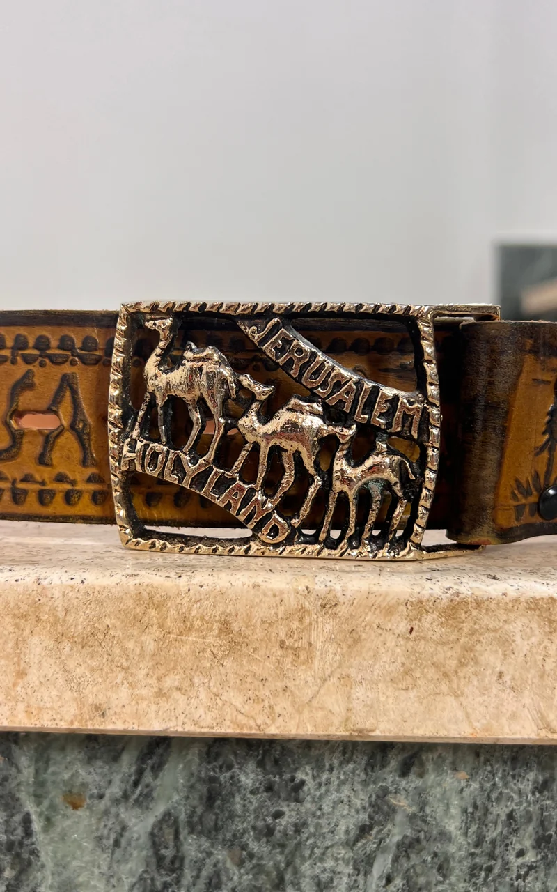 Vintage MENS 70s Jerusalem Belt