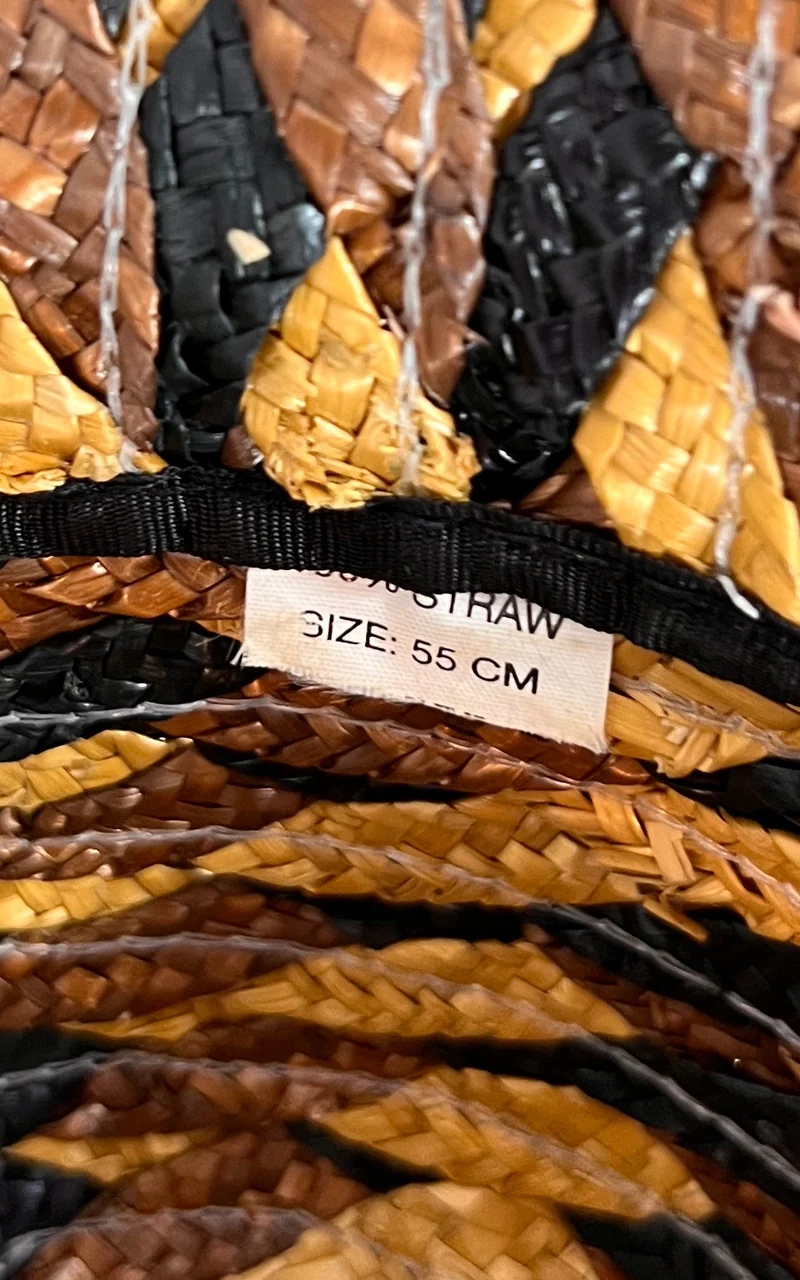 Vintage Woven Straw Cloche Hat