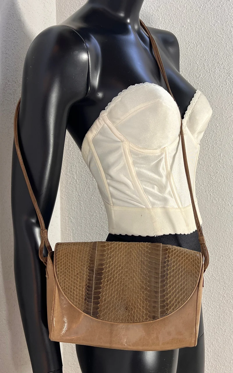 Vintage Pollini Snakeskin Bag