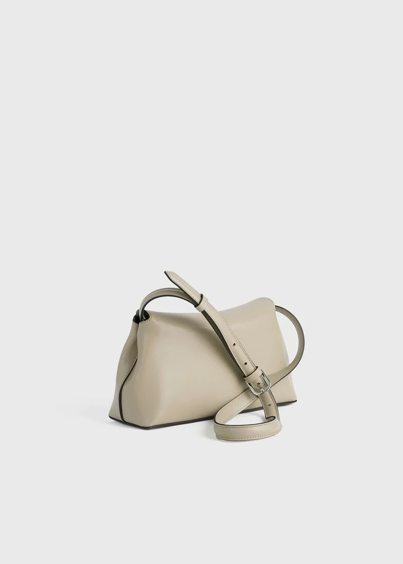 TOTEME Tasche Damen T Lock Leather Clutch Fawn Braun 234 WAL944 LE0004