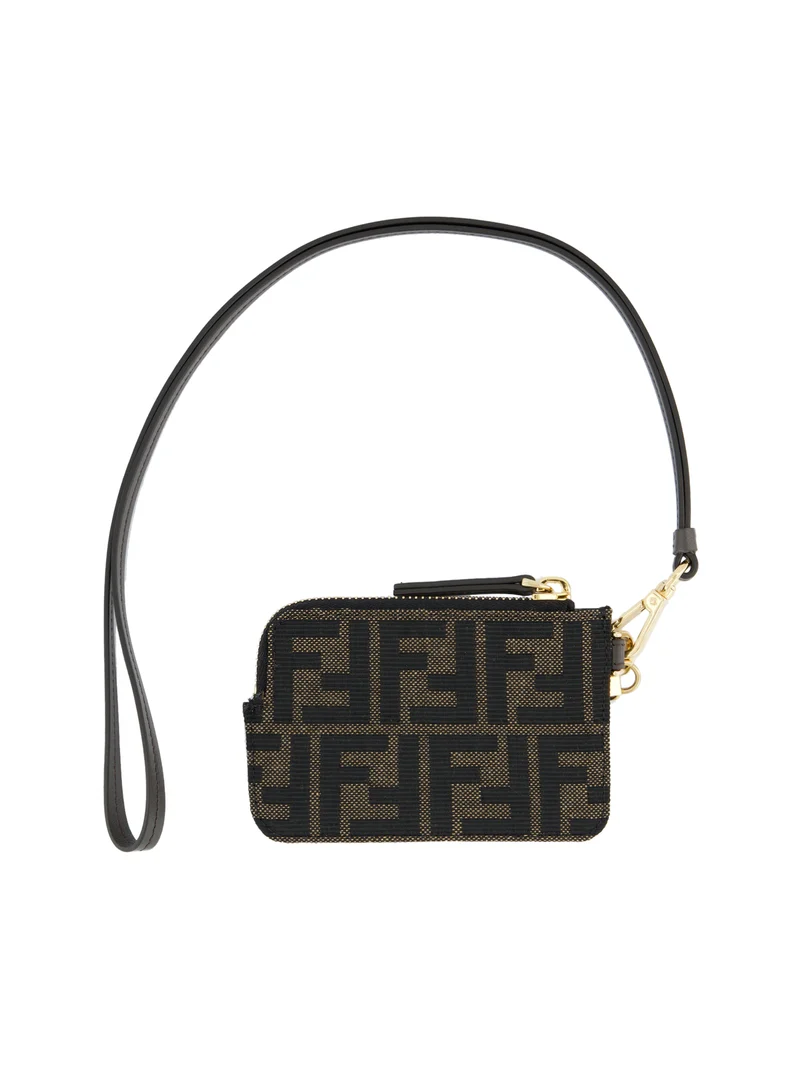 FENDI Card Case FF Jacquard