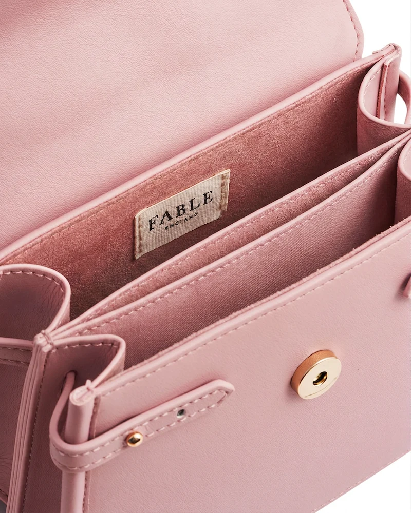 Pink Structured Tote Bag Small